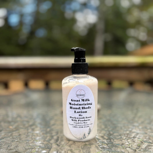 Handcrafted Goat Milk Lotion in many scents. It comes in 2 oz Purse Size, 4 oz tub, 8 oz tub or 8 oz pump