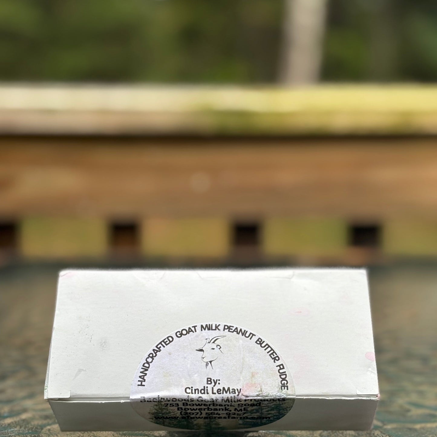 Goat Milk Peanut Butter Fudge in a 1/4 lb box ONLY IN TOWN SALES
