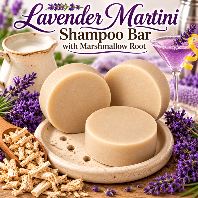 Lavender Martini Shampoo Bar with Marshmallow Root