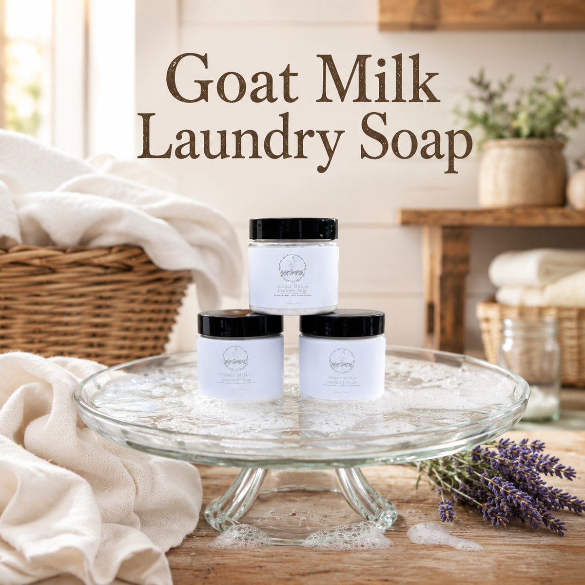 Goat Milk Laundry Soap - 2 Pounds