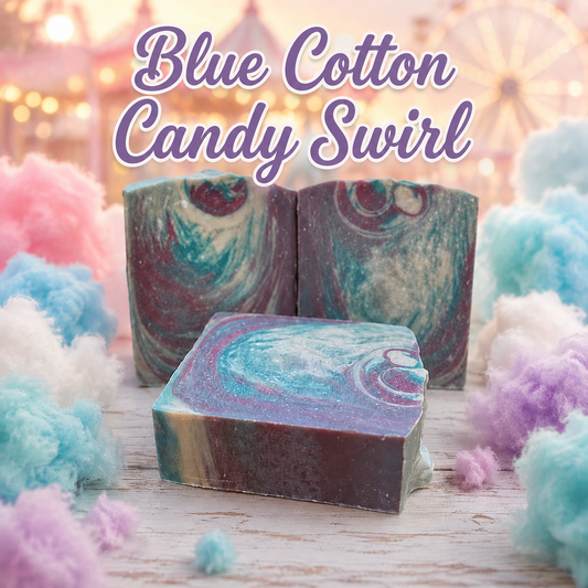 Blue Cotton Candy Swirl