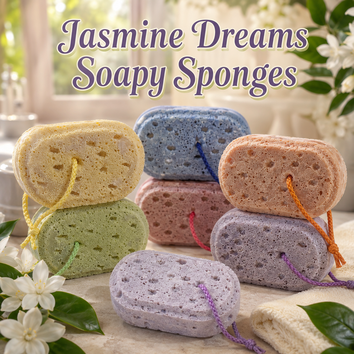 Soapy Sponges - Jasmine Dreams