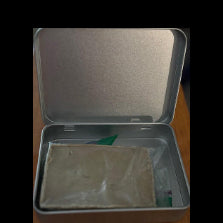 Tin containing 3 oz Cocoa Butter Lavender Hair Conditioner Bar