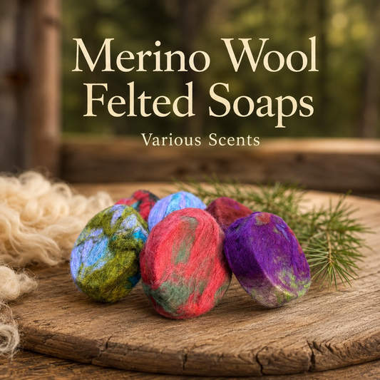 Felted Goat Milk Soap Various Scents/Colors