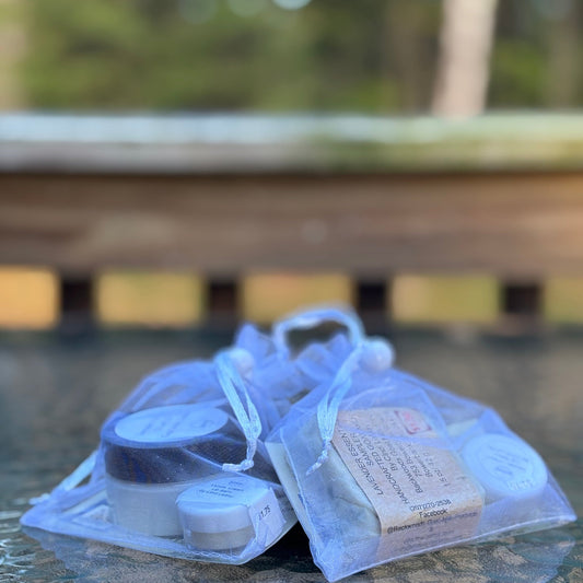 Party Favors / Holiday gift sets some need 6 weeks advance notice.  Sample soaps, sample lotions, lip balms all available for git sets