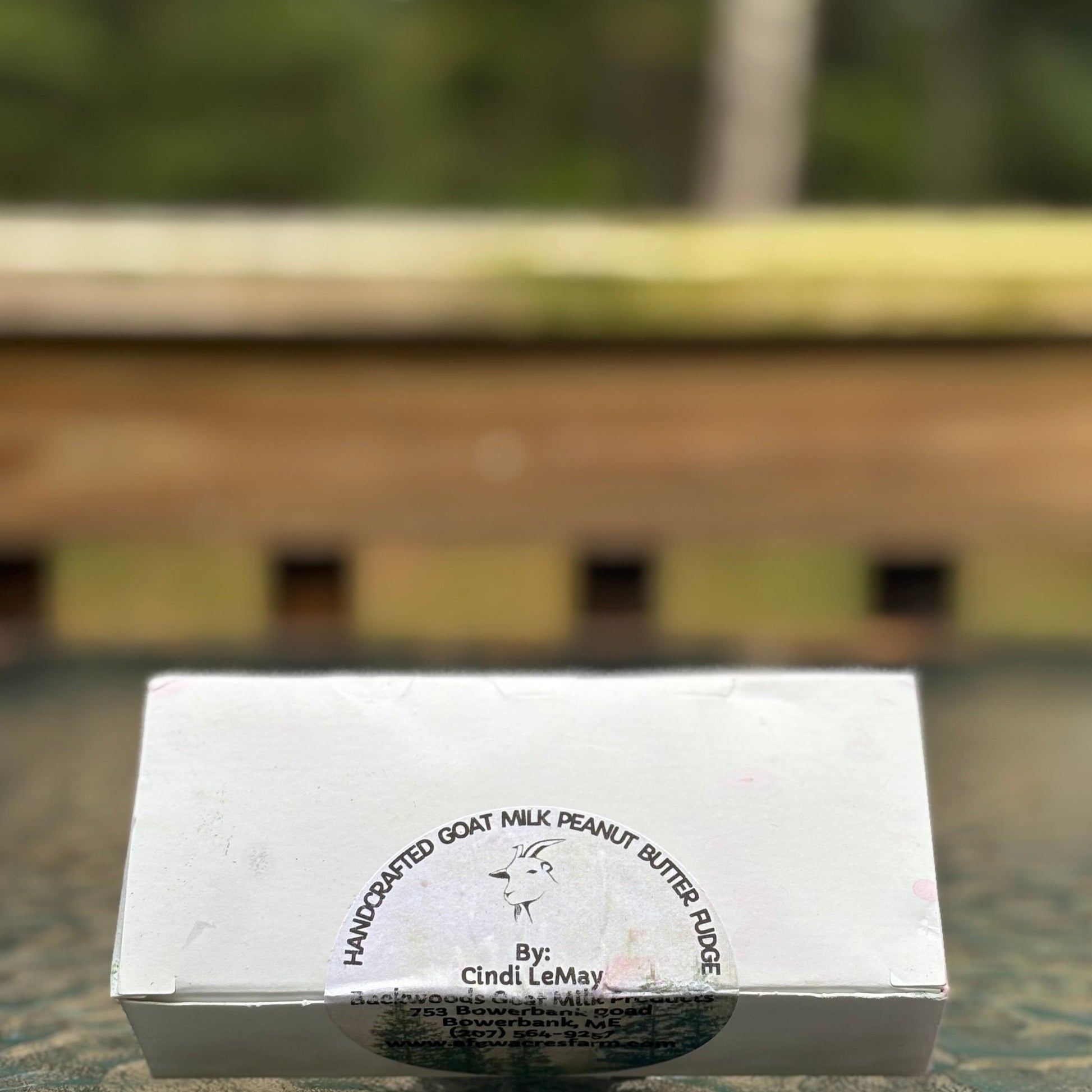 Goat Milk Peanut Butter Fudge in a 1/4 lb  box ONLY IN TOWN SALES