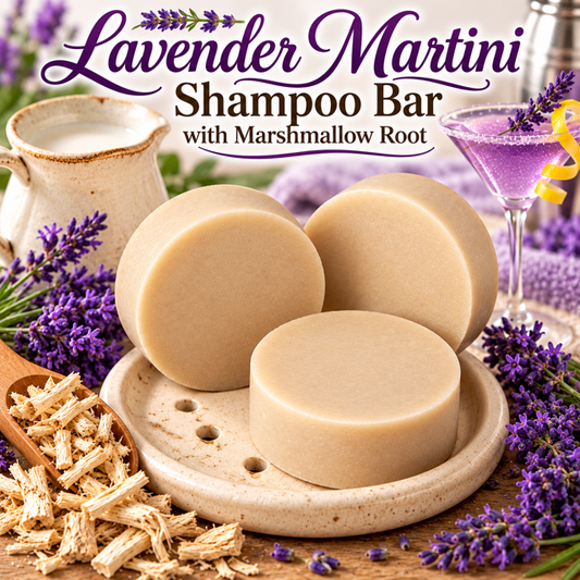 Lavender Martini Shampoo Bar with Marshmallow Root