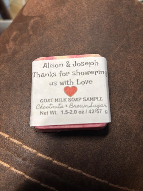 1.5 oz Soap Samplers FOR GIFT/FAVOR SETS ONLY